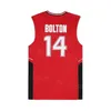 Film High School Wildcats Basketball Jersey 14 Troy Bolton Shirt College University Pure Cotton for Sport Fan All Ed Team Red Size Oddychający męskie NCAA