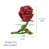 Jewelry Stand Creative Alloy Rose Flower Storage Box Faux Diamond Rings Earrings Case B36D Drop Delivery Packaging Display Dhgarden Dh3Kh