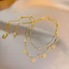 Vans Designer uwielbia naszyjnik biżuteria mody cztery koniczyka naszyjniki kwiaty srebrne słodkie 18 -karatowe złota łańcuch róży matka perłowa łańcuch dla kobiet biżuteria dziewcząt