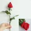 Fleurs décoratives 3 pièces, fausses roses artificielles au toucher réel, en Latex, pour décoration de maison, cadeau de fête de noël, de saint-valentin