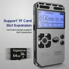 Digital Voice Recorder Professional Mini Audio Smart Sterowanie dźwięku Redukcja HD HD HiFi Music Mp3 Player TF Card 64G Exter 230403