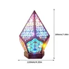 Veilleuses Lampe de Projection d'étoile polaire diamant polyvalent bohème veilleuse en bois coloré bureau Led décor décoration maison chambre P230331