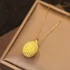 Kettingen die goud verkopen Placer Durian Fashion 14k vergulde kleurkettingen voor vrouwen Temperament Luxe Flash-sieraden