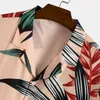 Męskie dresy hawajskie zestawy męskie drukowanie krótkiego rękawu Summer Casual Floral Shirt Plaża Dwukierunowy garnitur 2023 Mode Men Sets