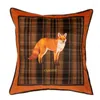 Taie d'oreiller décorative en velours pour housse de coussin pour canapé-lit de voiture 45 cm orange