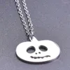 Pendant Necklaces Silver Color Stainless Steel Halloween Jewelry Trendy For Party Fashion Slice Grimace Pumpkin Gold Chain