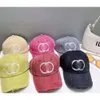 여성 세탁 및 마모 스타일 디자이너 볼 캡 두 여름 휴가 스포츠 스트리트 낙서 6 색 Casquette9ggd