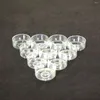 Bougeoirs 100 tasses transparentes pour la fabrication de chandeliers circulaires