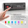 Bil Bluetooth Stereo Audio Tools LED MP3 Player FM Radio Remote Control AUX FM AUX Multimedia Dual USB TF kan ladda för telefon