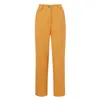 Women's Pants Wide Leg For Women 2023 Corduroy Casual Trousers Button Up Straight Long Pocket Pure Color Female