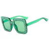 Sunglasses Multicolor Box Diamond Disco European And American Fashion Retro Glasses