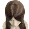 卸売価格ユダヤ人ウィッグス＃4茶色の色100％レミーヨーロッパヒューマンヘアシルクトップユダヤ人ウィッグスコーシャフォー女性