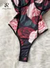 Nxy Women Strap Floral Print Bobysuits Ladies Camisole Korean Sexy Rompers Female Streetwear Vintage Slim Bodysuits 230328