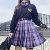 Rokken plaid vrouwen geplooide mini dames roze zwarte tennis goth y2k Koreaanse stijl faldas schoolmeisje meisje uniform 230403