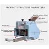 220/110 V Wan-Tan-Knödelmaschine Knödelrolle Automatische Schneidemaschine Knödelverpackungsmaschine Kommerzielle Haushaltsverpackungsform