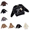 Våren och hösten New Children's Sweater Coat Knit Cardigan Boys and Girls Classic Striped Casual Casual Style Children's Wear 90-150cm D0015