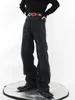 メンズジーンズファッションブラッククールポケットデニムジーンズメンズアンダーウェアHOMBRE 230403