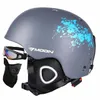 Gafas de esquí Hombre/Mujer/Niños Casco de esquí Casco de snowboard para adultos Equipo de esquí Gafas Máscara y cubierta Monopatín de seguridad moldeado integralmente 231102