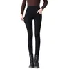 Women's Pants Women Skinny Elastic High Waisted Sexy Solid Color Multi-Pockets Slim Fit Ladies Pencil Trousers Streetwear