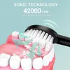 Zahnbürste Sonic Electric Toothbrush Adult Smart Timing Tooth Brush Teeth Whitening Fast USB Rechargeable Toothbrush Replacement Head J189 230403