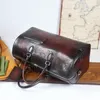 حقيبة السفر النقية المصنوعة يدويًا العجل المستورد الإيطالي طريقة قديمة