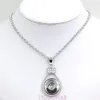 Wymienne kryształowe wisiorki kryształowe w całości Snapids Naszyjnik 18 mm guziki snap biżuteria bijoux collier2377