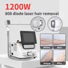 808 nm diode laserbehandeling voor ontharing met haarverwijdering huid strakker 1200W permanent Verwijder de rug haarmachine