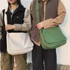 Abendtaschen Japanische Segeltuch-Schulter-Umhängetasche für Frauen Baumwolltuch Männer Studententaschen Unisex Cross Large Woman Messenger Bags 230403