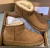 Najlepsze designerskie buty śniegu australijskie kobiety but Tasman Bailey Dune Chestnut Winter Bluckle Fur Pół kolan Krótka dama owcza skóra i wełna zintegrowane włosy qwper