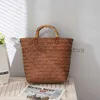 Shoulder Bags Women's straw bag top vintage wood beach bag vintage basket bag wallet gold-plated handbagstylishhandbagsstore