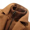 Mélanges de laine pour hommes veste d'hiver hommes décontracté épaissir col montant manteaux Casaco Masculino Palto hommes coupe-vent pardessus laine Trench 5XL 231102