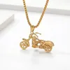 Chains Vintage Men Hip Hop Jewelry 2023 Punk Stainless Steel Hip-hop Soul Chariot Motorcycle Pendant Necklace Male Long Box Chain