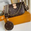 Women designer bag pochette crossbody leather bag handbag wallet on chain strap purse shoulder bags messenger classic 3pcs 3 piece set lady clutch luxury makeup bag