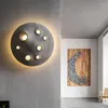 Lampa ścienna Bump Dekoracja krateru Księżyc Księżyc Cement Gray Kreatywny weranda salon LED LED LIDY HOMESTAY Łazienka łazienka