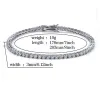 Pulseira de tênis designer pulseiras prata corrente de ouro diamante zircão moda jóias de aço inoxidável para homens 3mm 4mm 5mm correntes 7 polegadas 8 polegadas 9 polegadas jóias adultas