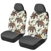 Car Seat Covers Polynesian Elephant Design Pattern Vest For Women Girls Universal Vehicles Front Set Of 2Pcs Comfort