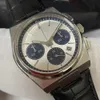 패션 브랜드 손목 시계 남자 시계 석영 크로노 그래프 시계 1853 블루 다이얼 고급 스틸 스트랩 클래식 클래식 PRX 디자이너 시계 브레이슬릿