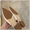 Sandaler bailamos vårkvinnor platt häl slingback sandaler glid på grunt mulor skor spetsiga tå kvinnliga kontor lady arbetsskor 230403