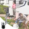 Robinets de cuisine Robinet de camping-car en laiton humanisé, pratique et rotatif à 360 bars, accessoires d'évier pour caravanes, hangars à bateaux, yacht