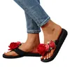 Summer Slippers Ladies Flip Flops Open Toe Flowers Bohemian S For Leather Sandals Women Size andals ize