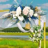 Decoratieve bloemen Wedding Arch Welcome deur kunstmatige bloemkrans slinger thuis feest muur decor bloemen centerpieces voor tafels