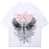 Mens Tshirts Gothic Punk Style T -shirt för män HARAJUKU Kort ärm Tee Top High Street Hipster Summer Streetwear Anime Clothing Y2K 230403