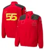 2023 Takım Sürücüleri Giysileri Erkek ve Kadın Fermuarı Kapşonlu Ceket F1 Yarış Ceket İlkbahar ve Sonbahar Hayranlarının Kıyafetleri