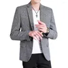 Мужские костюмы 2023 Бутик мужская мода мода модные модные модные клетчатые дыхательные клетки в корейском стиле Руффианские куртки высококачественные маленькие