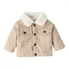 Giubbotti Autunno Inverno Moda coreana Casual Born Girl Boy Vestiti Warm Fleece Capispalla Giacca infantile Cappotto per bambini Abbigliamento per bambini BC757