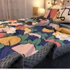 Sängkläder tröskeluppsättning Färg Radish Varm luftkonditionering Cover Filt Barnens enda täcke filt