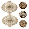 Tafelkleed kanten placemats mat haakdoilies foily placemat geborduurde matten plaats onderzetters Europese decoratieve bloem