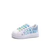 Athletic Outdoor Spring New Children Sneakers Girls Fashion White Casual Shoes Boys School Buty Baby Oddychane miękkie trampki W0329