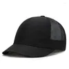 Bollmössor Big Head Man Plus Size Baseball Cap Men Summer Thin tyg Mesh Sun Hat Male Short Peaked Snapback Hats 55-62cm