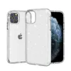 Coque de téléphone transparente scintillante en TPU souple, étui de protection antichoc pour iPhone 11 12 13 14 15 Plus Pro Max